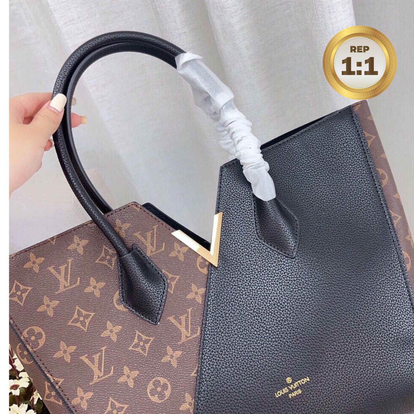 [REP 1:1] Louis Vuitton Kimono Tote Bag Brown For Women 39cm